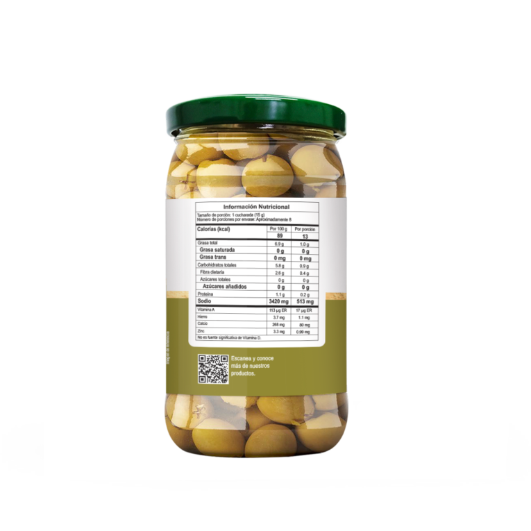 Aceitunas deshuesadas x 240 g atrás