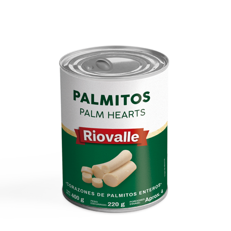 Palmitos enteros x 400 g x g