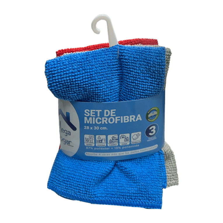 SET 28 X 30 CM PAÑOS MICROF 3 UND