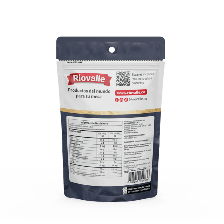 Higos deshidratados x 100 g atrás