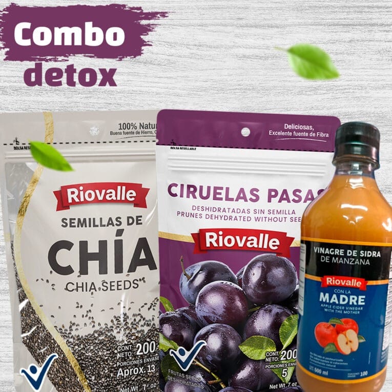 Combo ciruelas + vinagre de manzana + Semillas Chia.