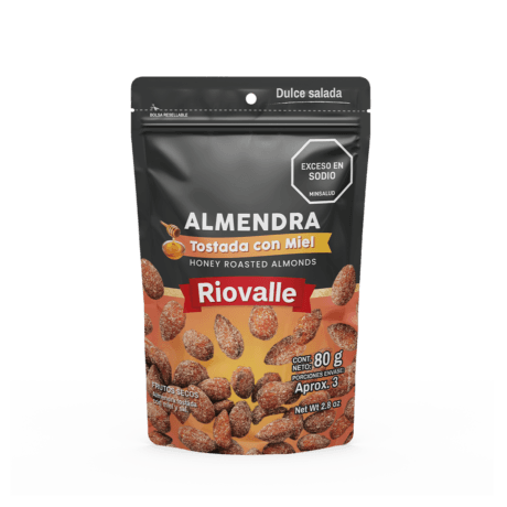 Almendra tostada con miel x 80 g