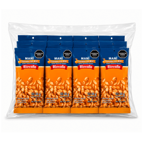Maní tostado con miel 35g bolsa x 12 unidades