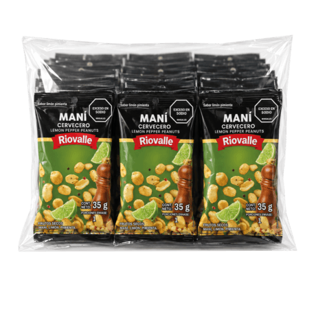 Maní Cervecero 35g – Bolsa x 12 unds Riovalle